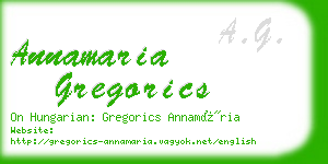 annamaria gregorics business card